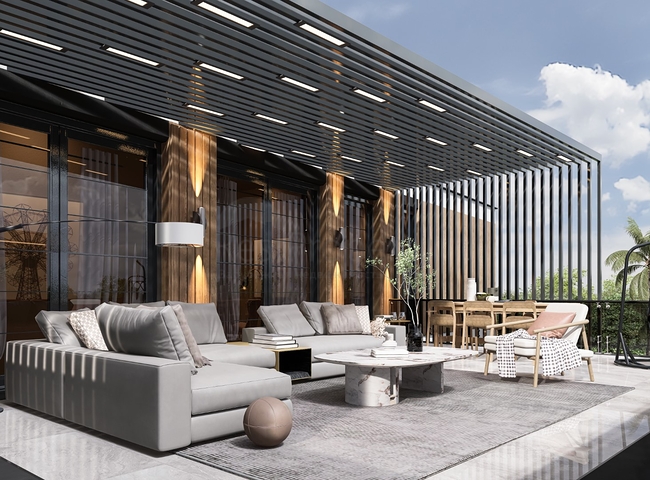 New complex of detached villas near the sea