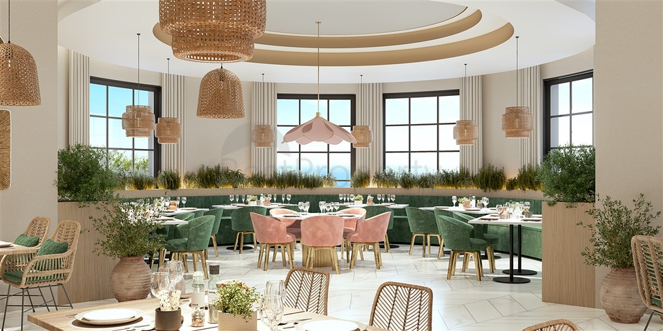 The complex is in the final stage of construction, 150 meters from the sea