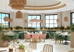 The complex is in the final stage of construction, 150 meters from the sea