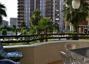 Furnished apartment in a good complex in Mahmutlar for rent