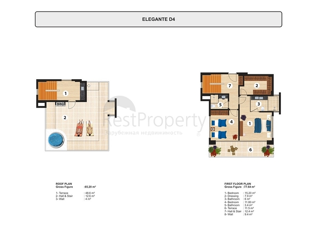 Luxury villas on the territory of a unique complex