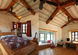 Villa with a large plot with a green garden in Alachaty