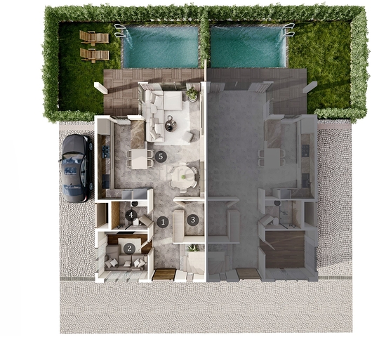 3+1 , 4+1 and 5+1 villas in Doshemealti - Antalya area 