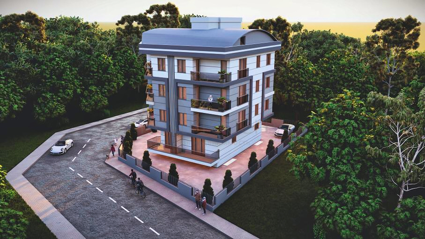 2+1 and 3+1 duplex apartments in Kepez - Antalya area  