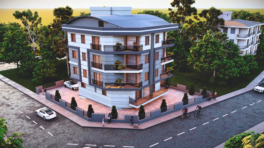 2+1 and 3+1 duplex apartments in Kepez - Antalya area  