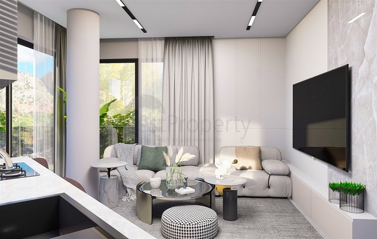 2+1 duplex apartments in the Persimmon - Antalya neighborhood