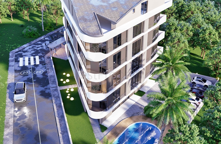 2+1 duplex apartments in the Persimmon - Antalya neighborhood