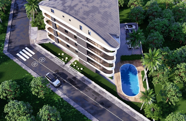 2+1 duplex apartments in the Persimmon - Antalya neighborhood
