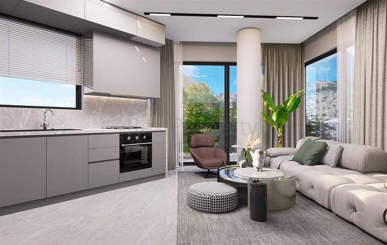 2+1 duplex apartments in the Persimmon - Antalya neighborhood