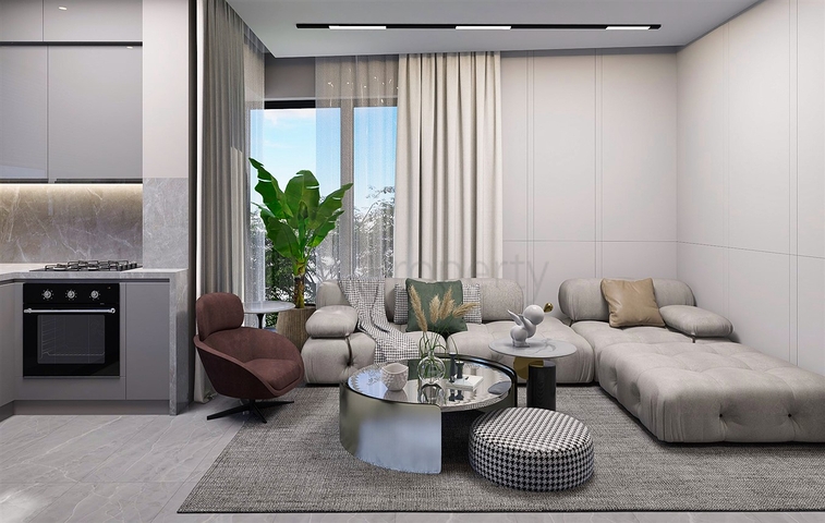 2+1 duplex apartments in the Persimmon - Antalya neighborhood