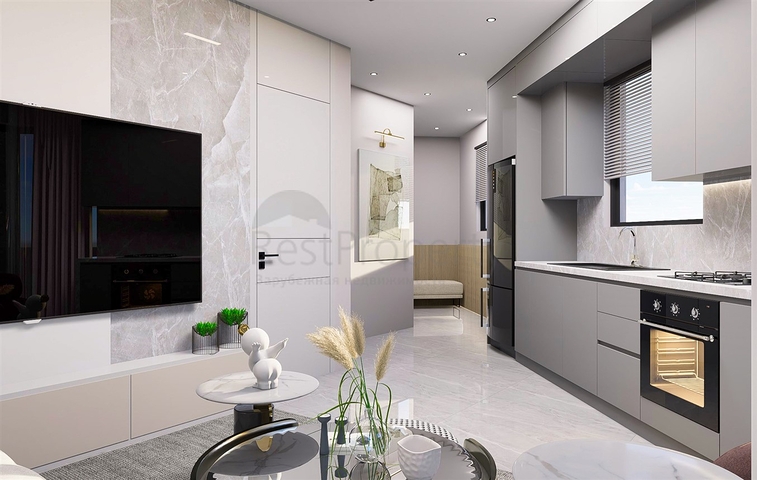 2+1 duplex apartments in the Persimmon - Antalya neighborhood