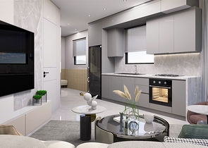 2+1 duplex apartments in the Persimmon - Antalya neighborhood