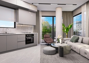 2+1 duplex apartments in the Persimmon - Antalya neighborhood