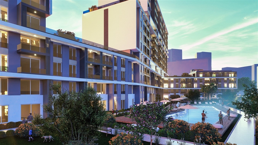 1+1 and 2+1 apartments in Kepez - Antalya area