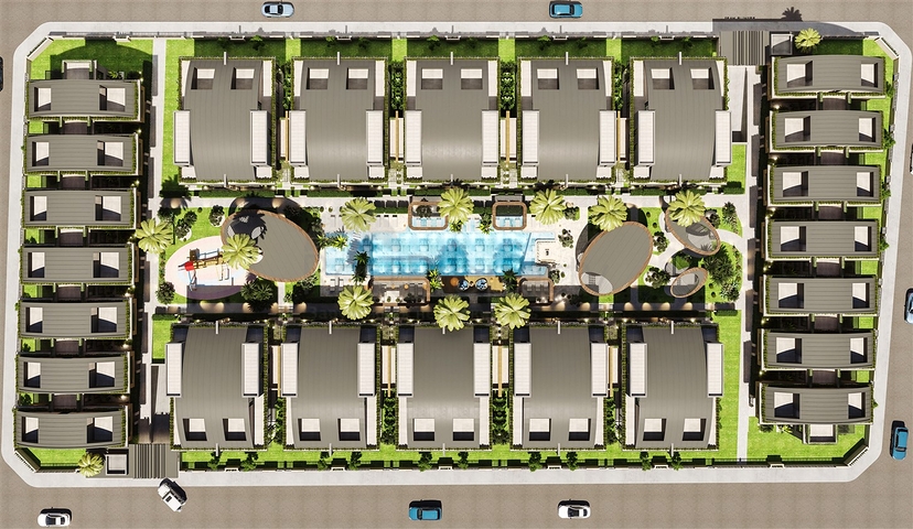 4+1 villas in Doshemealti - Antalya area 