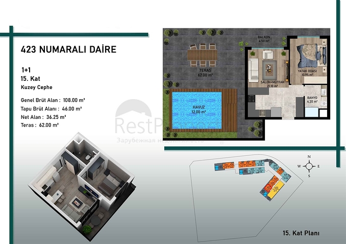 Investment project in the Altyntas - Antalya area