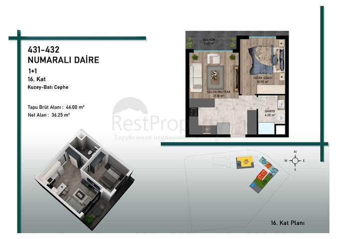 Investment project in the Altyntas - Antalya area