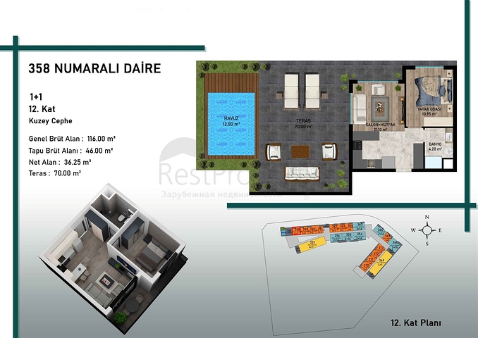 Investment project in the Altyntas - Antalya area