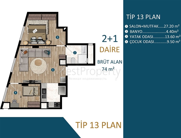 Investment project in Kepez - Antalya area 