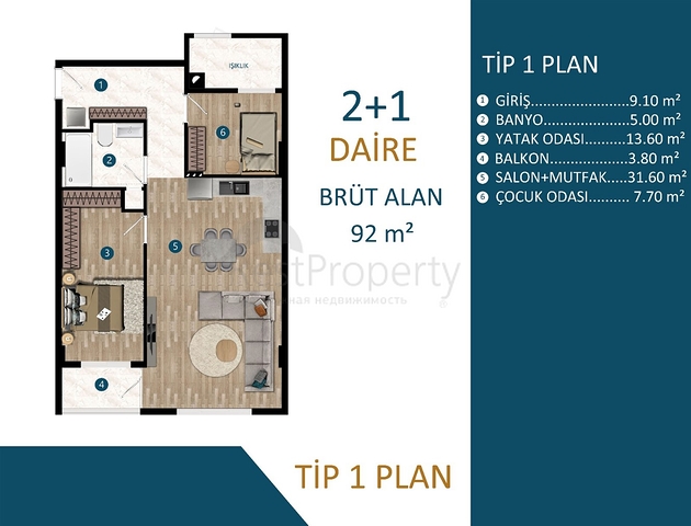 Investment project in Kepez - Antalya area 