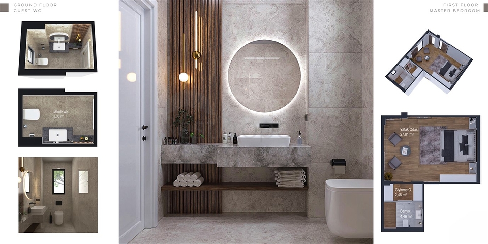 5+1 villa in Side Antalya area  5+1 villa in Side Antalya area