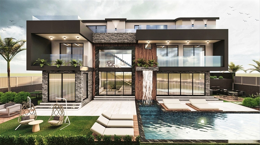 A 6+1 villa in Ermenek Antalya neighborhood