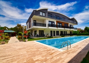 A 3+1 apartment in the Guzeloba - Antalya neighborhood  