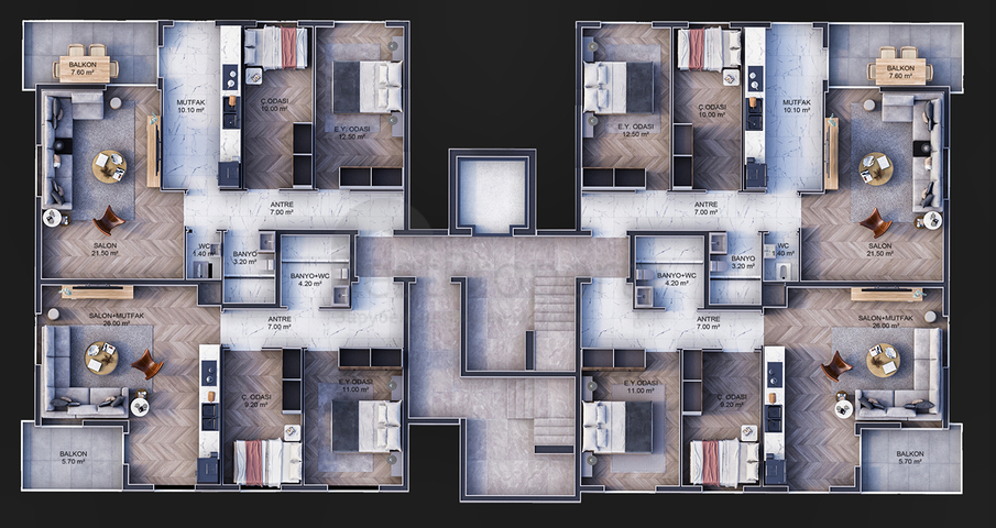 Investment project in Kepez - Antalya area 