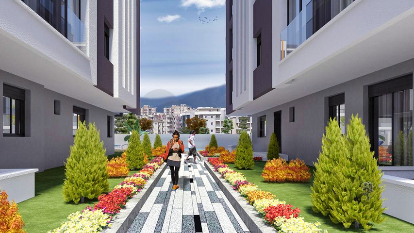 Residential complex in the center of Antalya, near the sea 