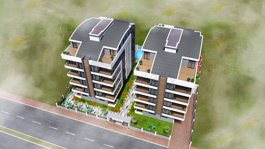 Residential complex in the center of Antalya, near the sea 