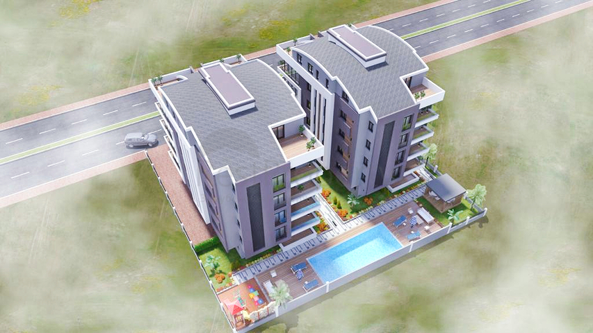 Residential complex in the center of Antalya, near the sea 