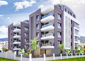 Residential complex in the center of Antalya, near the sea 