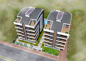 Residential complex in the center of Antalya, near the sea 