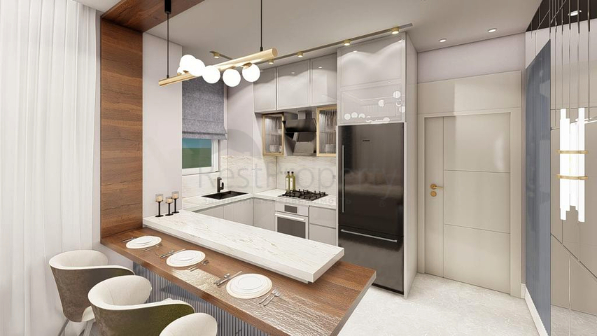 1+1 apartments in Kepez - Antalya area 