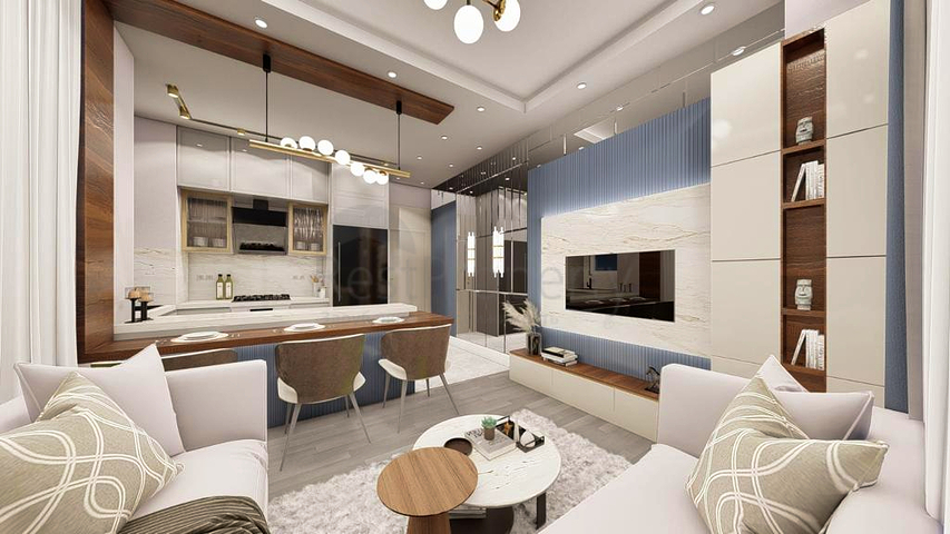 1+1 apartments in Kepez - Antalya area 