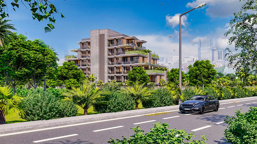 1+1 apartments in Altyntas - Antalya area 