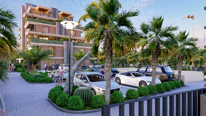 1+1 apartments in Altyntas - Antalya area 