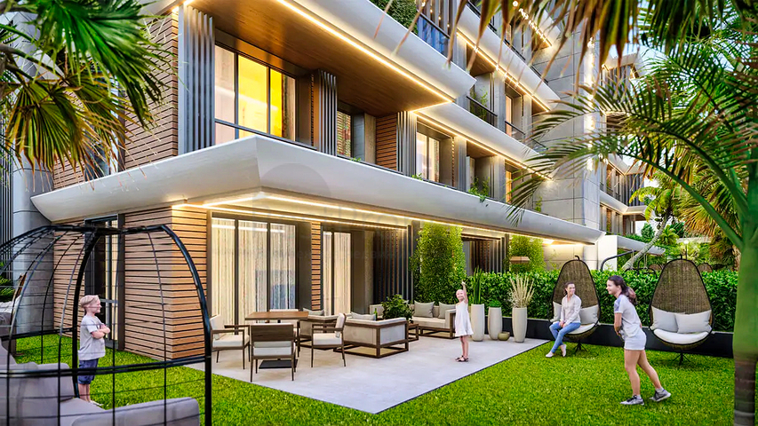 1+1 apartments in Altyntas - Antalya area 