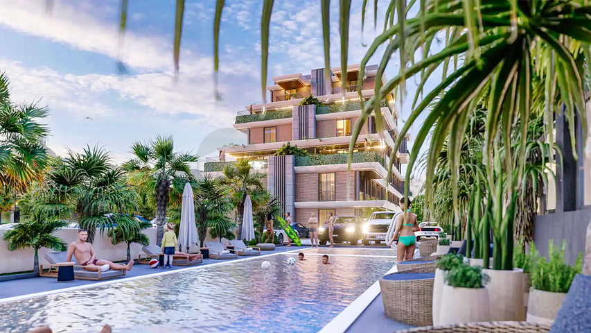 1+1 apartments in Altyntas - Antalya area 