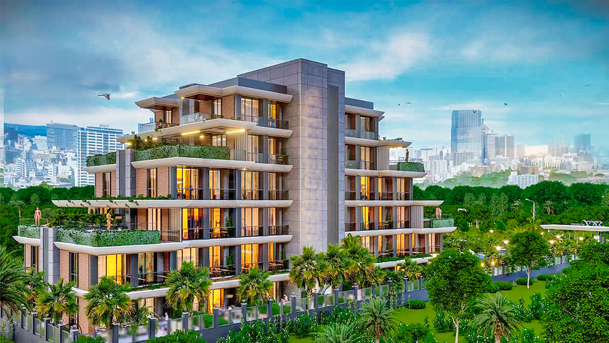 1+1 apartments in Altyntas - Antalya area 