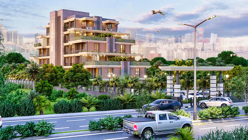 1+1 apartments in Altyntas - Antalya area 