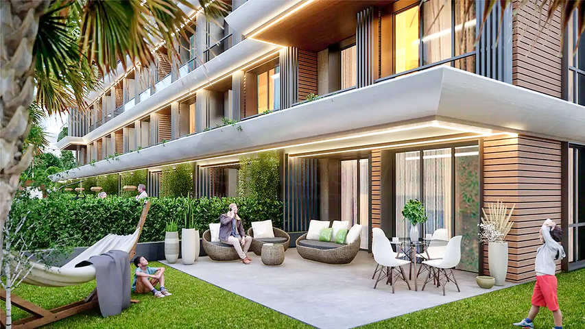 1+1 apartments in Altyntas - Antalya area 