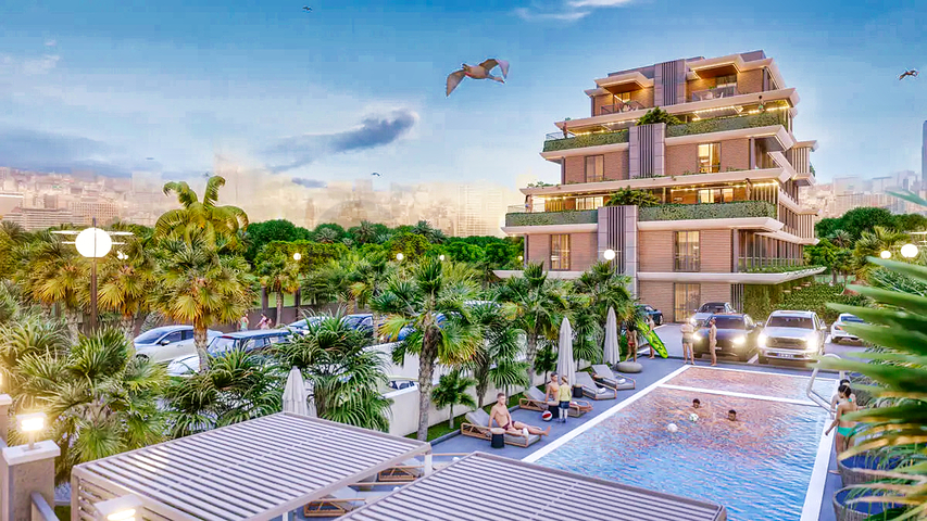 1+1 apartments in Altyntas - Antalya area 