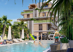 1+1 apartments in Altyntas - Antalya area 