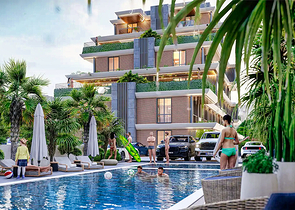 1+1 apartments in Altyntas - Antalya area 