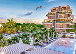 1+1 apartments in Altyntas - Antalya area 