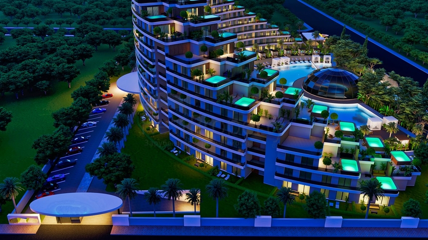 1+1 apartments in Altyntas - Antalya area