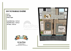 1+1 apartments in Altyntas - Antalya area