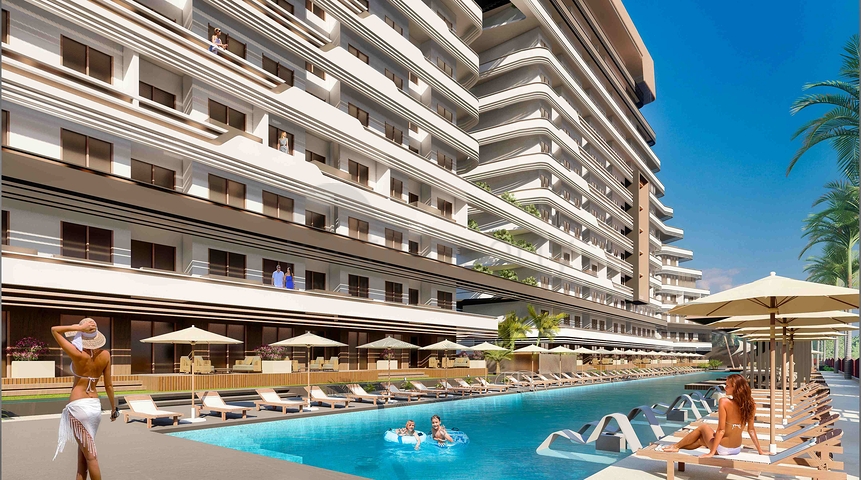 1+1 apartment in Altyntas - Antalya area