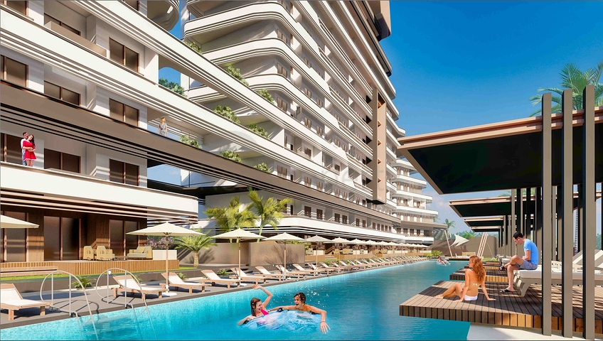 1+1 apartment in Altyntas - Antalya area